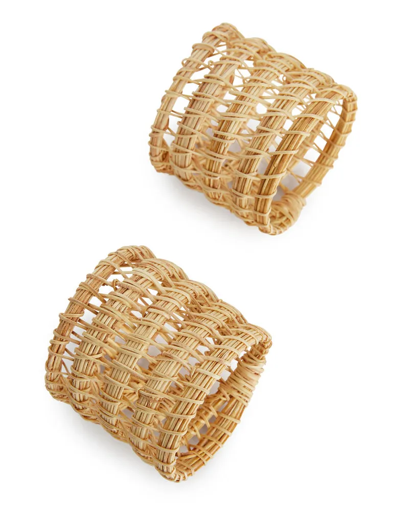 Arket Serviettenringe Im 2Er-Pack - Beige Beige