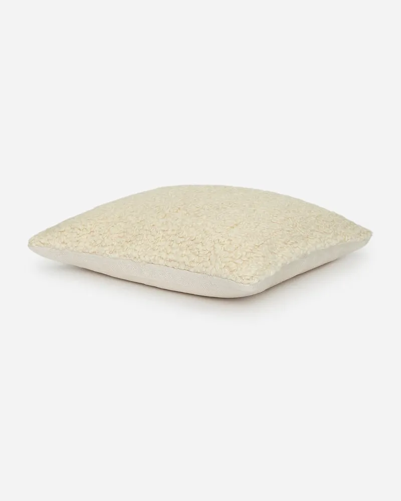 Arket Kissenbezug Aus Wolle Und Baumwolle - Beige Hellbeige