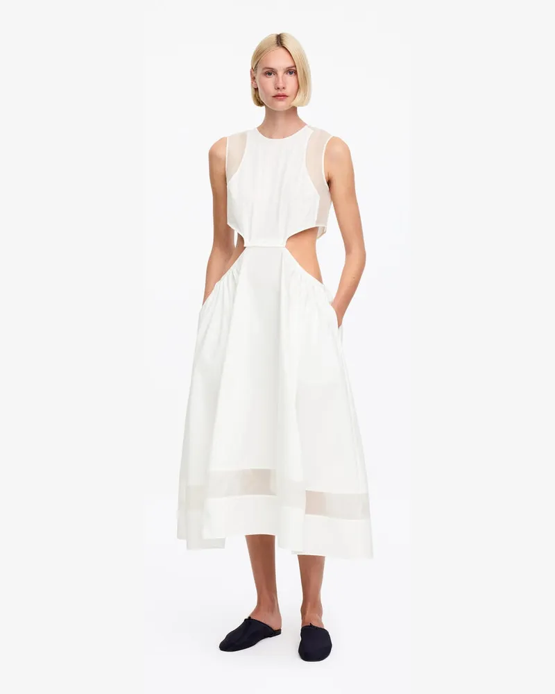 Arket ARKET Und Laila Gohar Latzkleid -Weiß Weiß