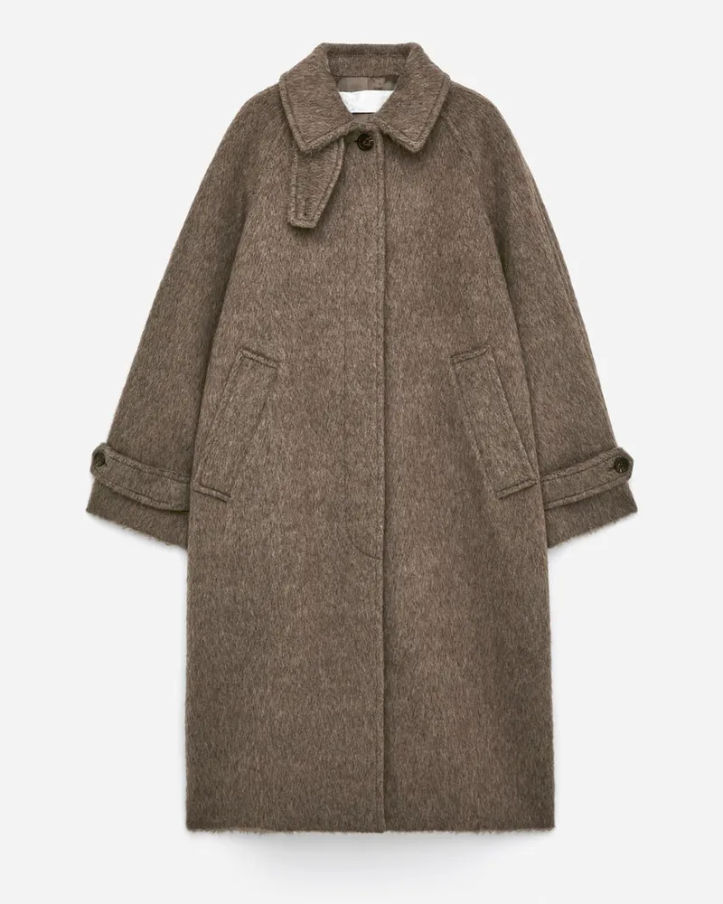 Arket Mantel Aus Wolle Und Alpakawolle -Beige Beige