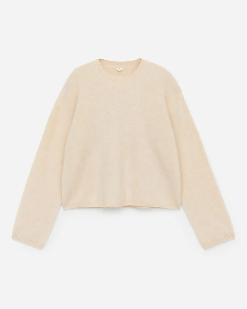 Arket Gebürsteter Wollpullover - Beige Hellbeige