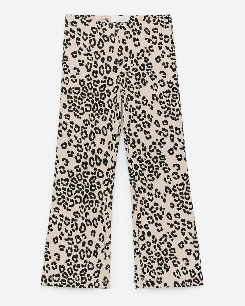 Arket Ausgestellte Gerippte Leggings -Beige Beige