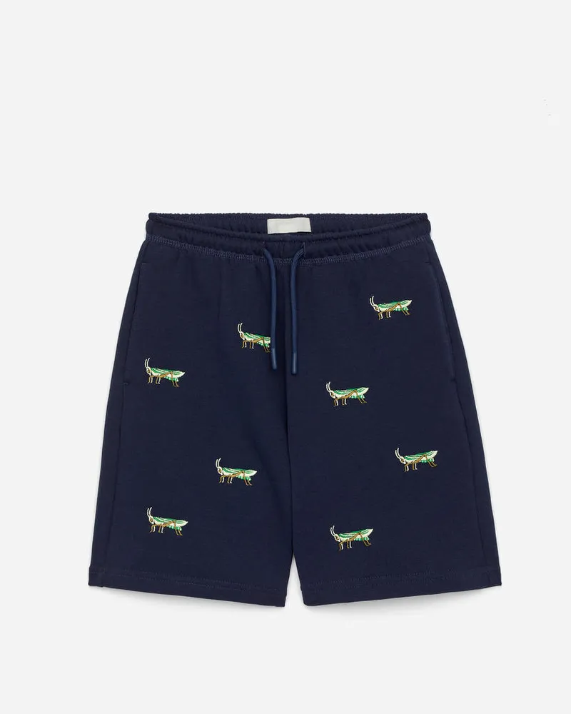 Arket Sweatshorts Mit Stickerei -Blau Blau