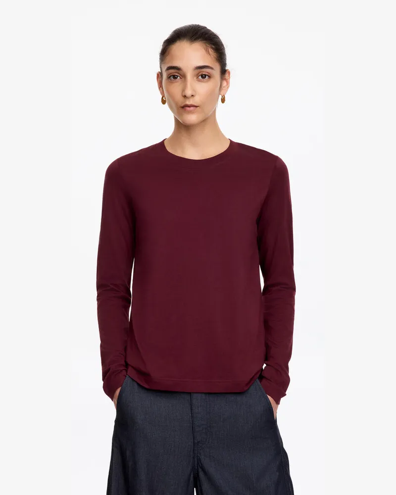 Arket Signature-Langarmshirt -Rot Rot
