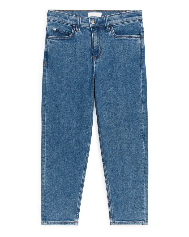 Arket Stretch-Jeans Mit Schmal Zulaufendem Bein -Blau Blau