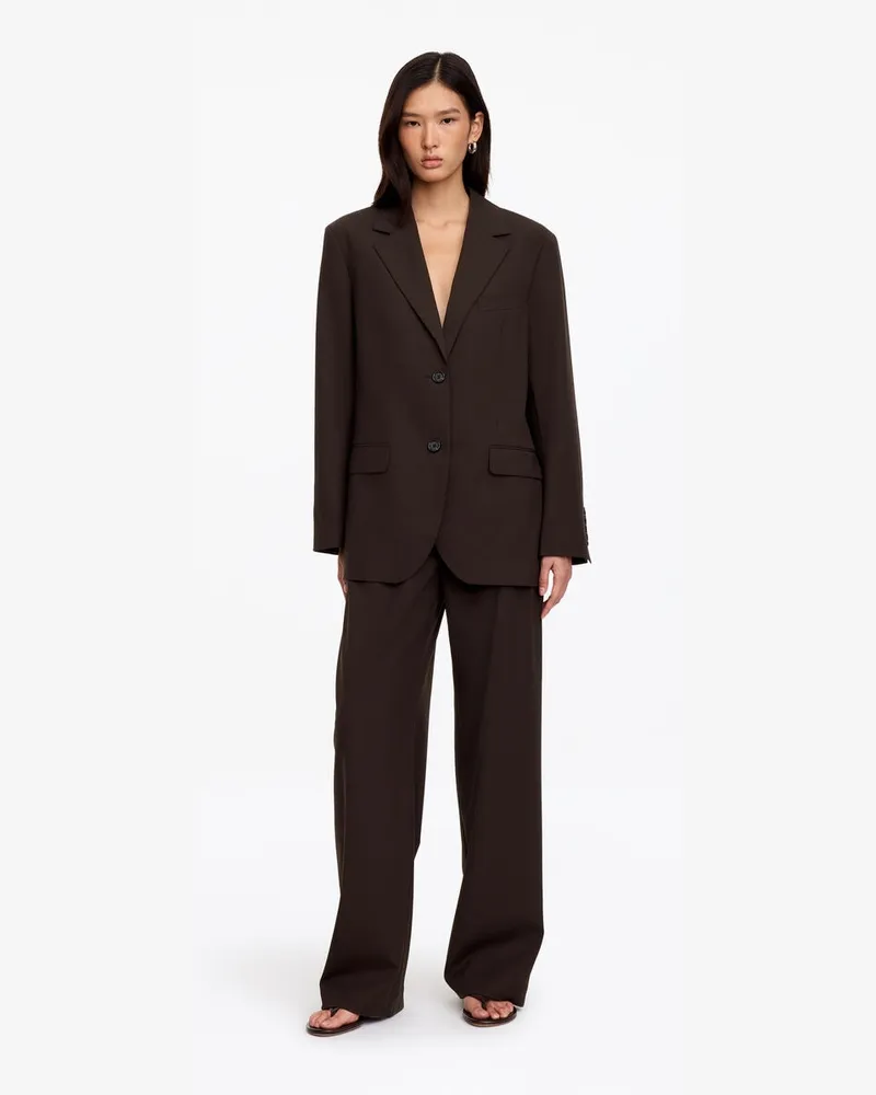 Arket Lockerer Blazer Aus Wollmischung -Braun Braun
