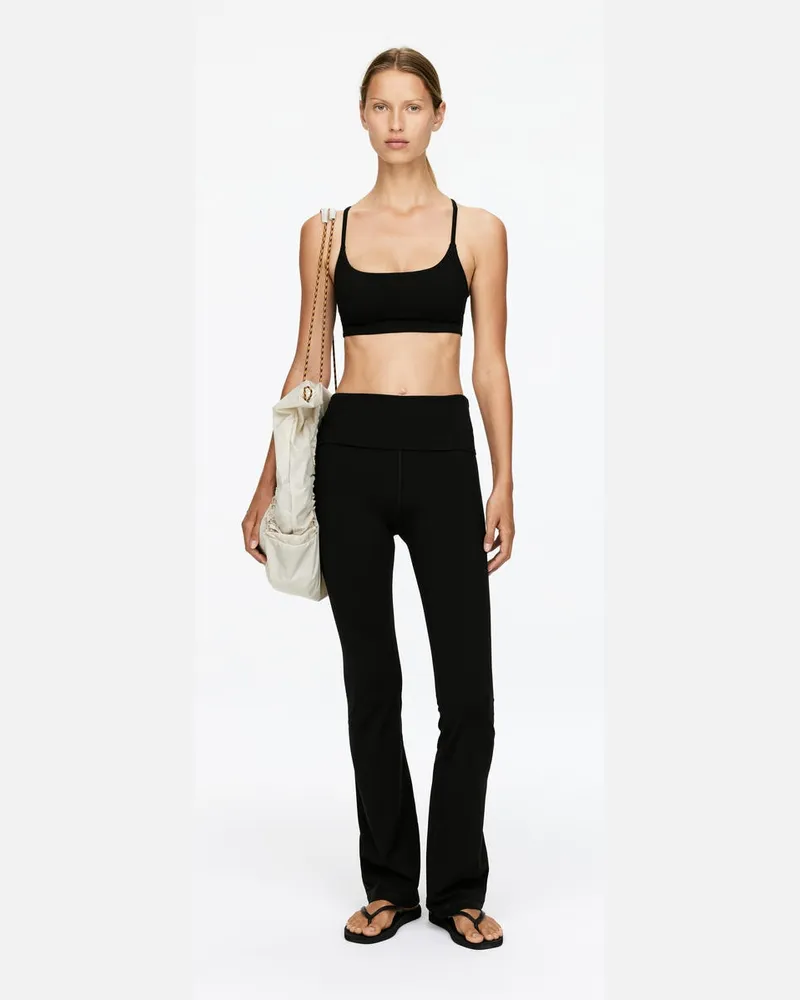 Arket Weiche Stretch-Leggings -Schwarz Schwarz