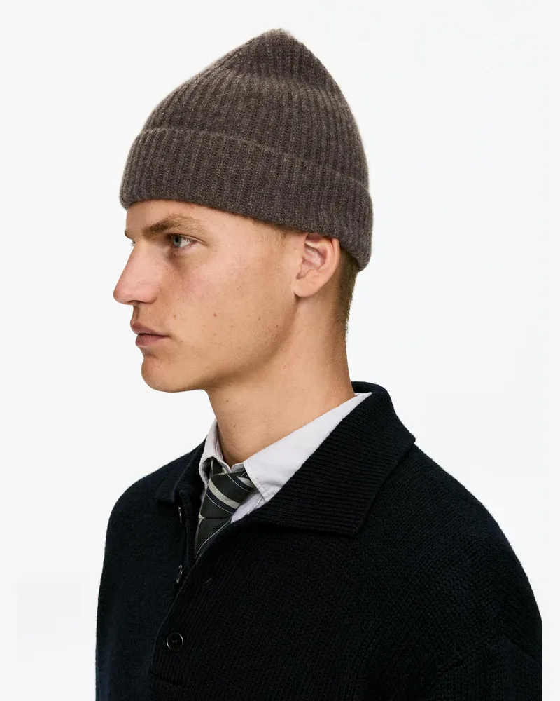 Arket Beanie Aus Kaschmir Und Wolle -Braun Braun