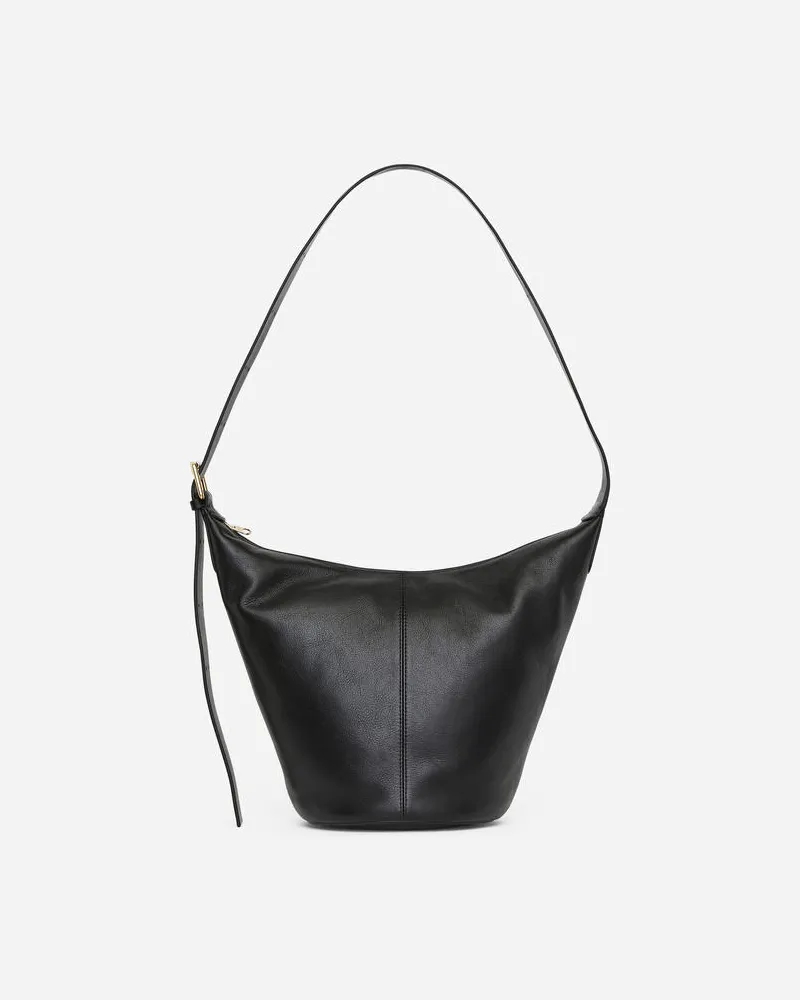 Arket Bucket Bag Aus Leder - Schwarz Schwarz