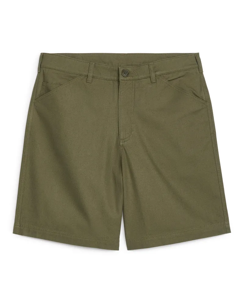 Arket Chinoshorts - Grün Khaki