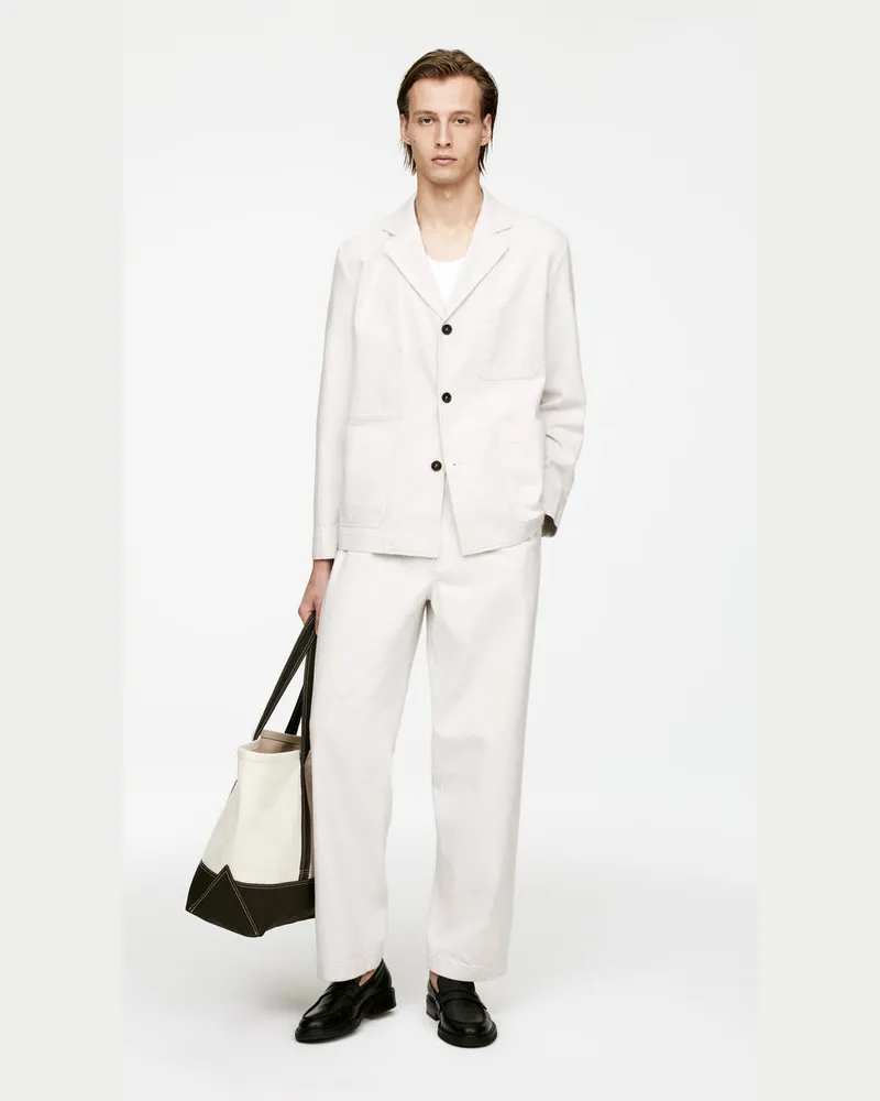 Arket Baumwoll-Leinen-Blazer -Beige Beige