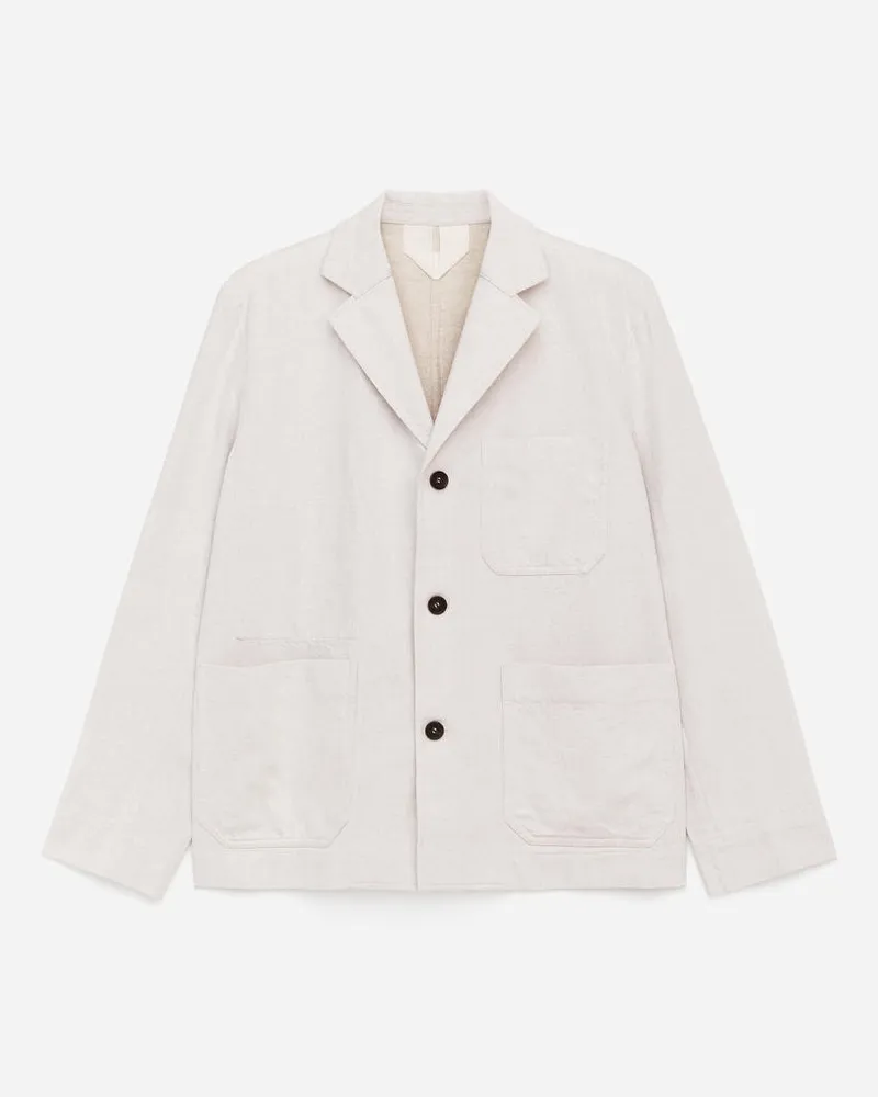 Arket Baumwoll-Leinen-Blazer -Beige Beige