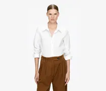 Rüschenbluse -Weiß