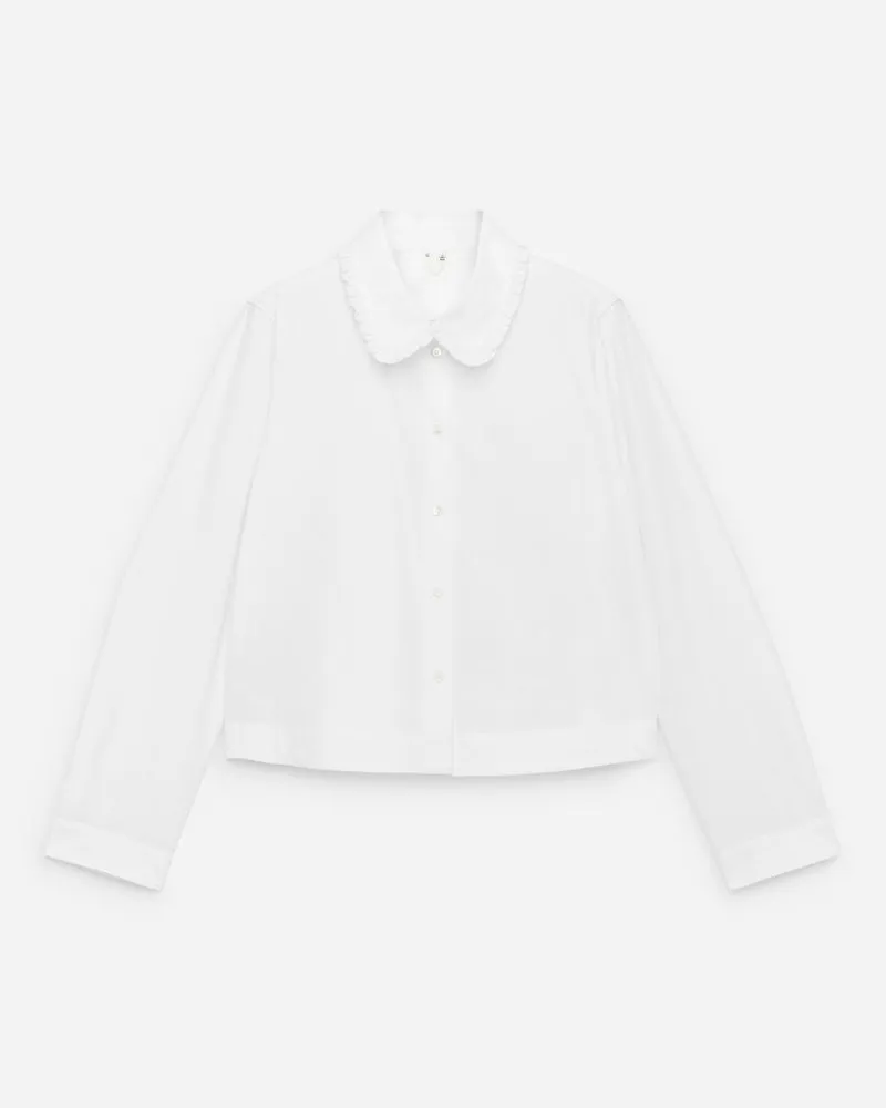 Arket Rüschenbluse -Weiß Weiß