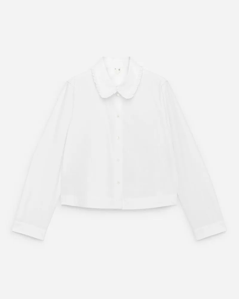 Arket Rüschenbluse -Weiß Weiß