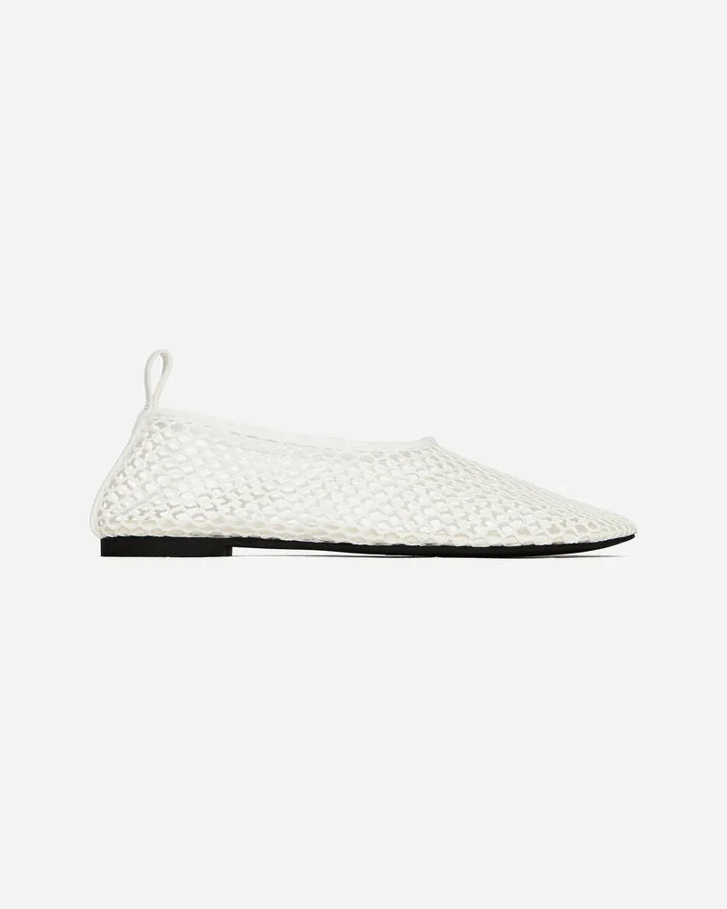 Arket Mesh-Ballerina - Weiß Weiß
