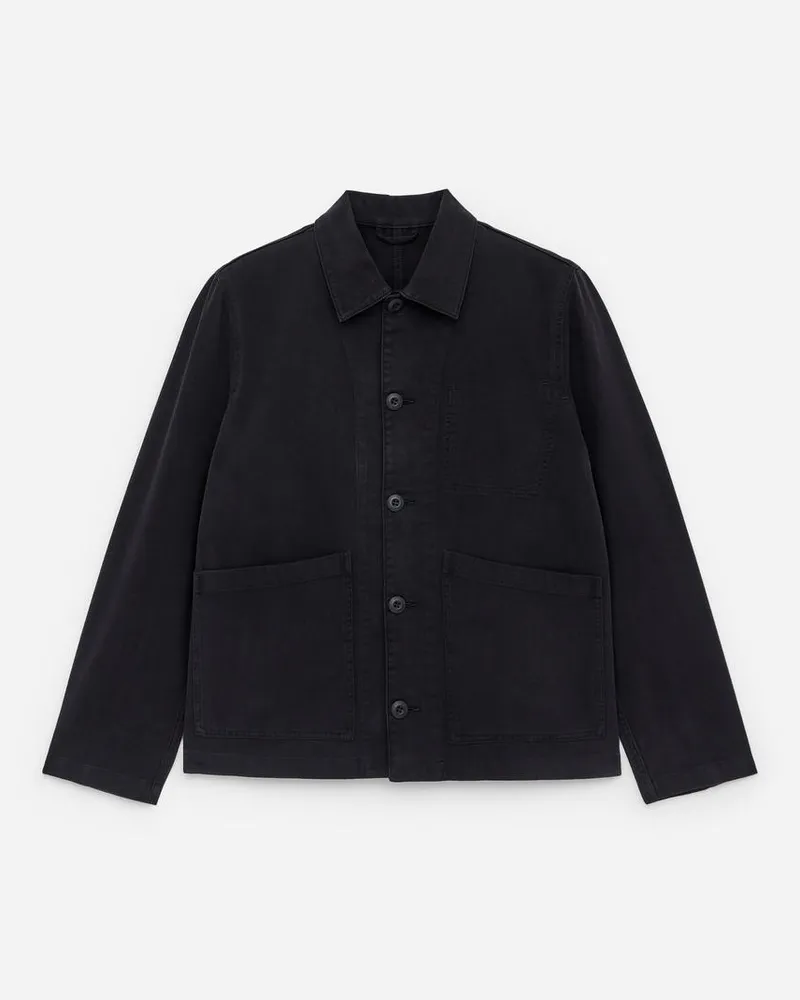 Arket Jacke Aus Baumwolle - Blau Dunkelblau
