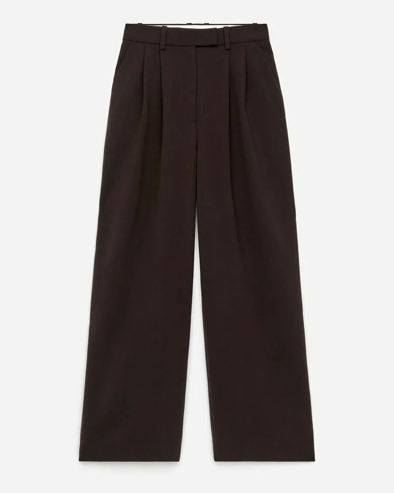 Arket Elegante Hose Mit Weitem Bein -Braun Braun