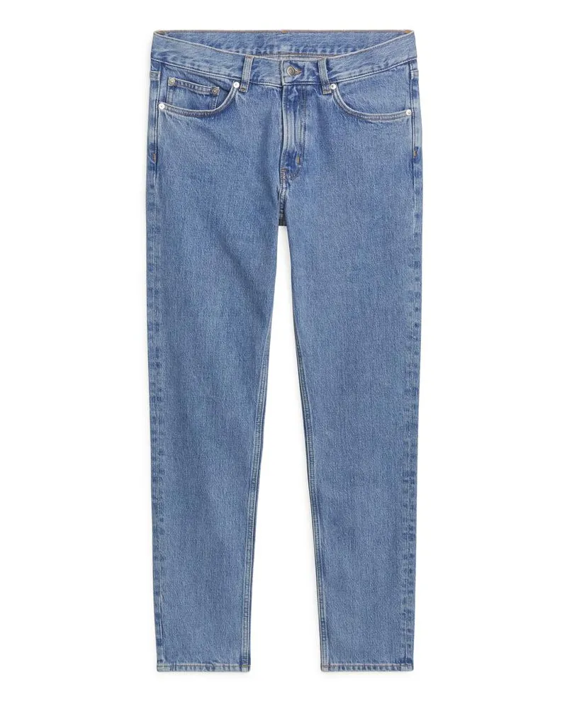 Arket Birch Slim Stretchjeans - Blau Hellblau