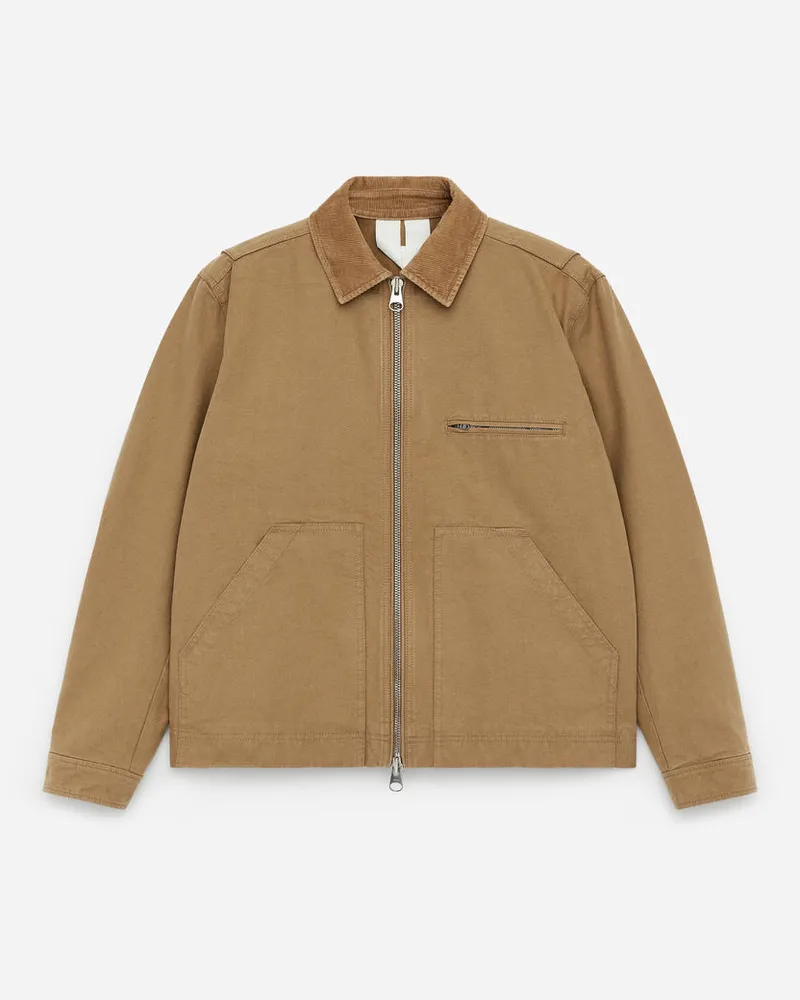 Arket Jacke Aus Baumwollcanvas -Beige Beige