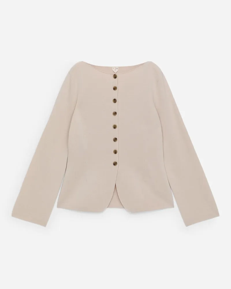 Arket Strickjacke Aus Merinowolle -Beige Beige