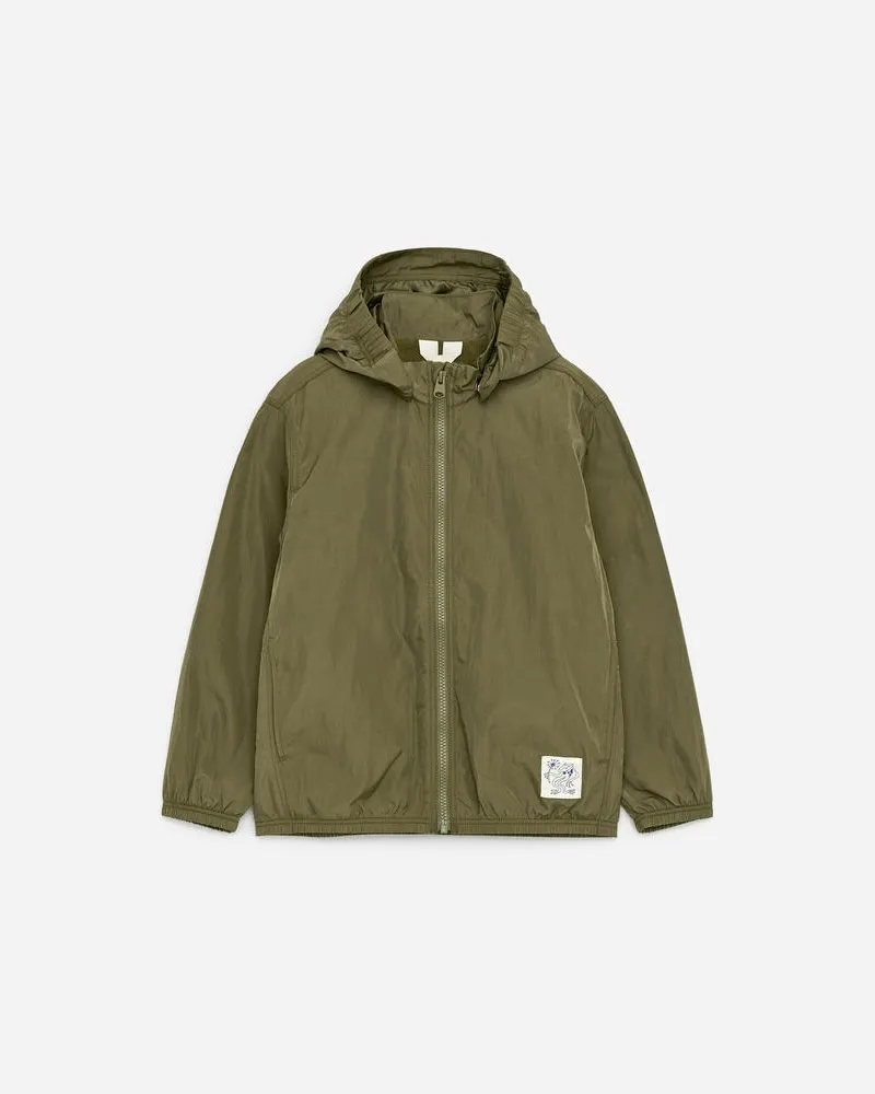 Arket Shell-Jacke Mit Fleecefutter -Grün Grün