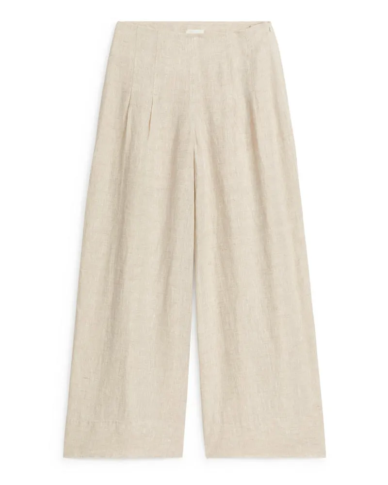 Arket Lockere Leinenhose - Beige Beige