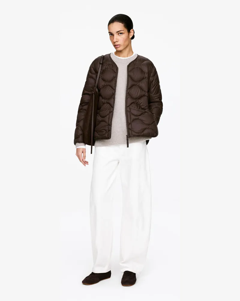 Arket Upcycled Down™ 2-in-1-Liner-Jacke -Braun Braun