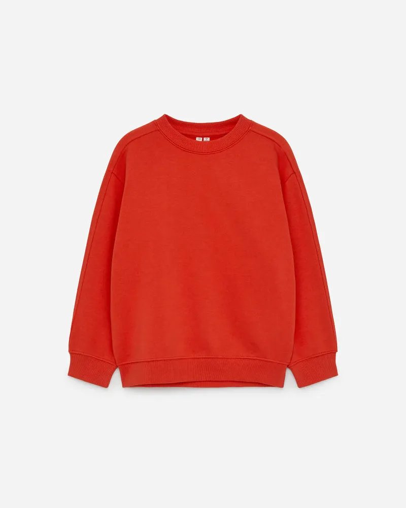 Arket Schweres Sweatshirt - Orange Rot
