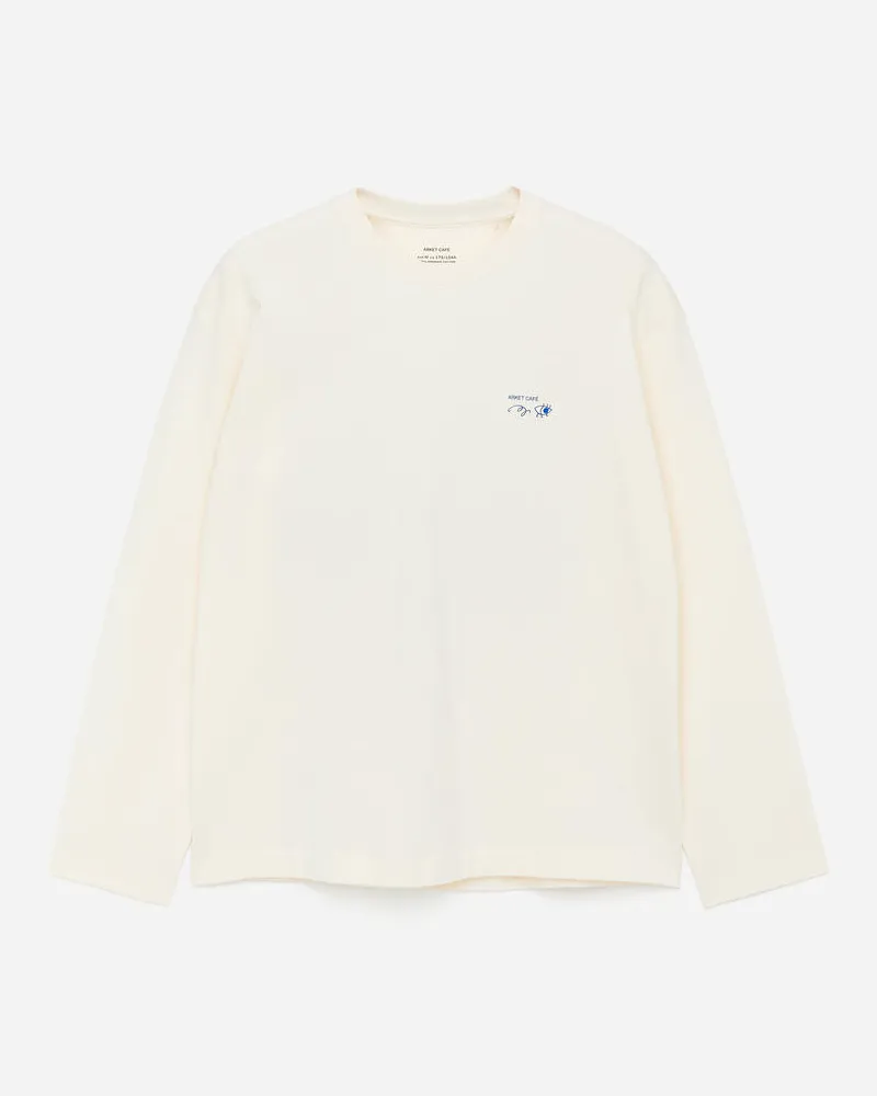 Arket ARKET CAFÉ Langarmshirt -Weiß Weiß