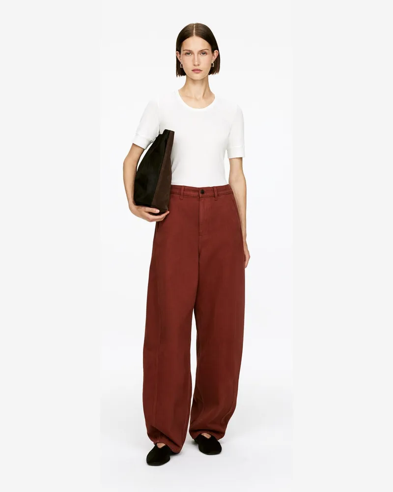 Arket Jeans Mit Barrel Legs -Orange Orange
