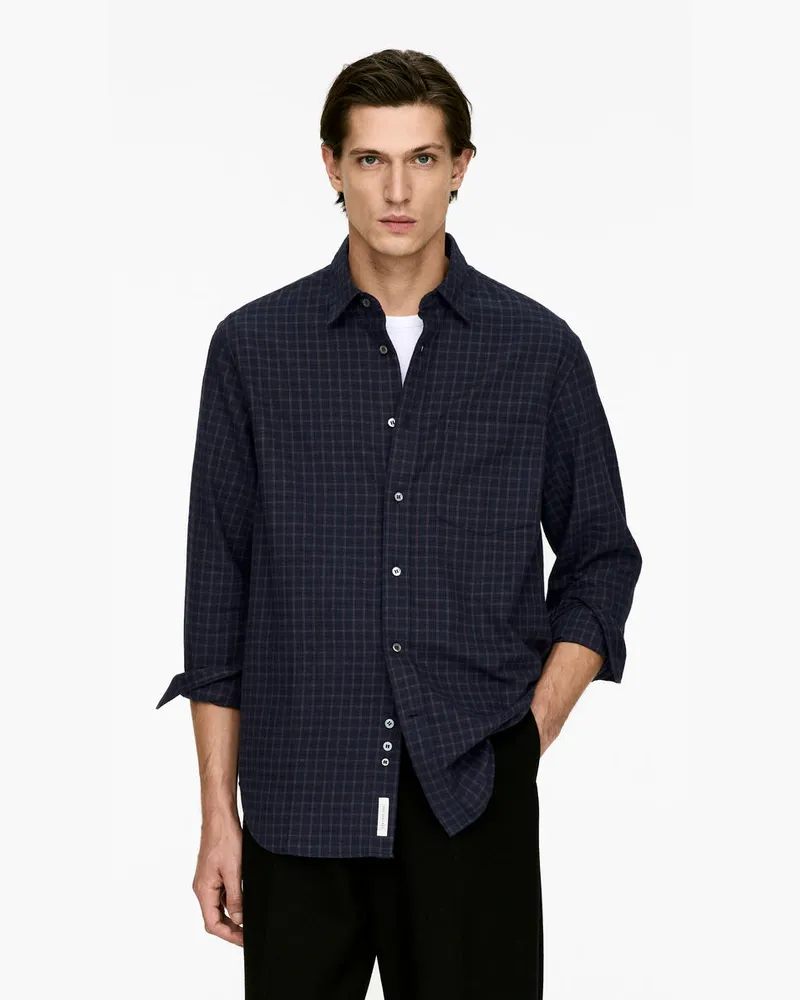 Arket Flanellhemd -Blau Blau