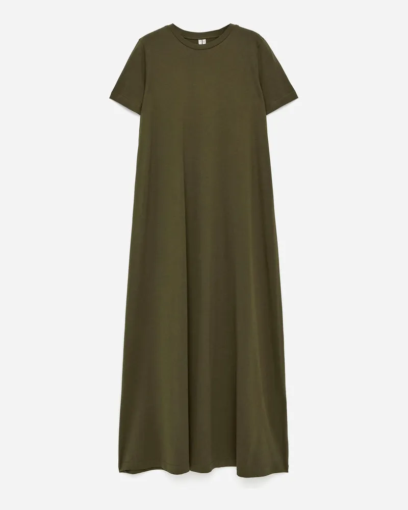 Arket T-Shirt-Maxikleid - Grün Khaki