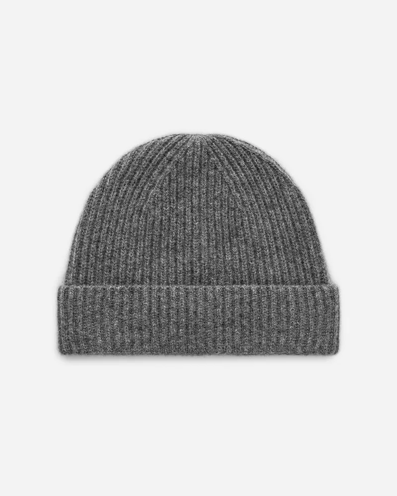 Arket Beanie Aus Kaschmir Und Wolle - Grau Graumeliert