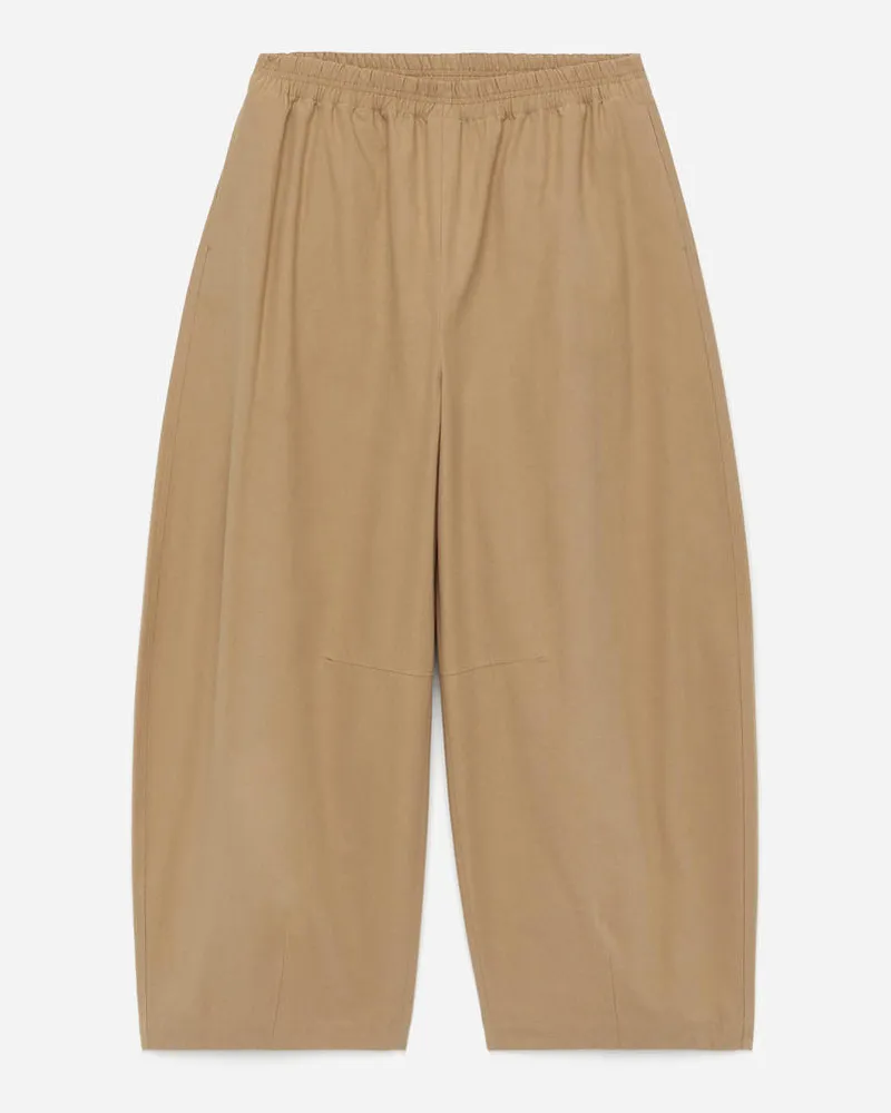 Arket Hose Mit Barrel Leg - Beige Beige