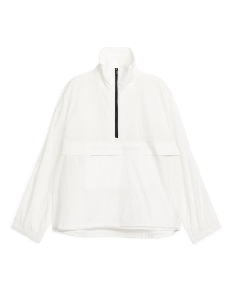 Arket Leichte Nylonjacke - Weiß Cremeweiß
