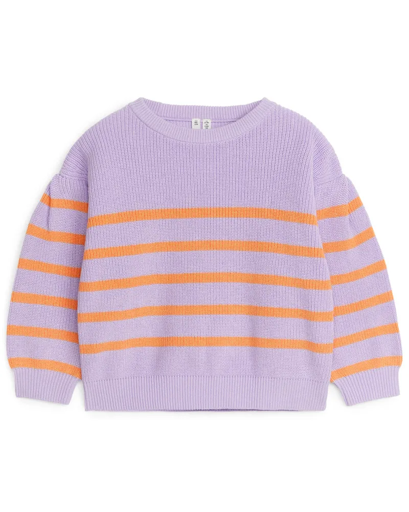 Arket Rippstrickpullover Aus Baumwolle -Mehrfarbig Mehrfarbig