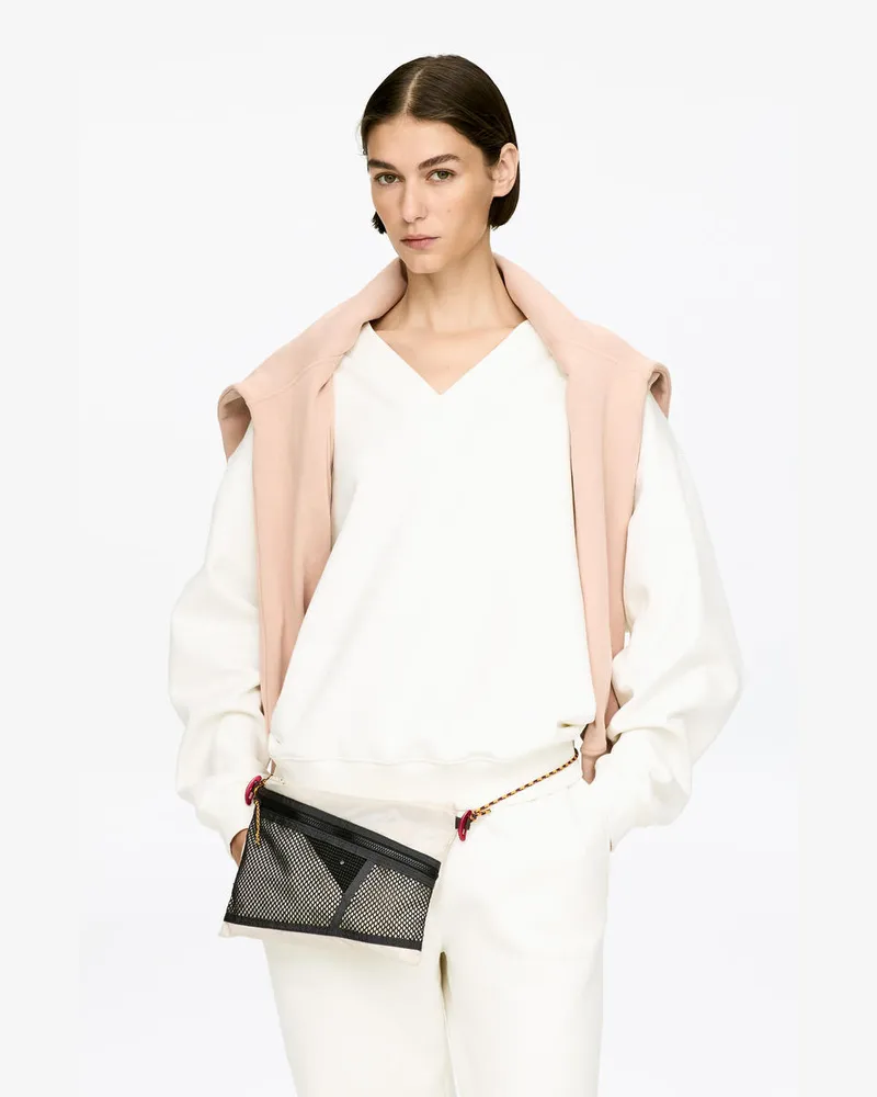 Arket Sweatshirt Mit V-Ausschnitt -Weiß Weiß