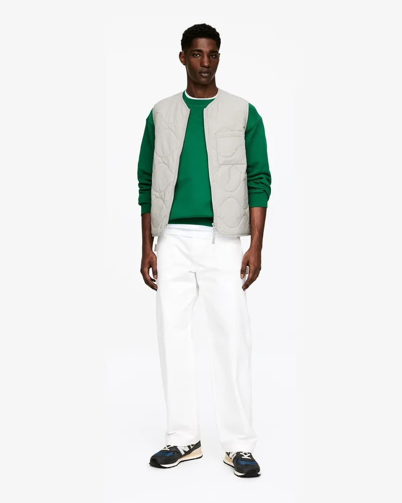 Arket Gesteppte 2-in-1-Liner-Weste -Grau Grau