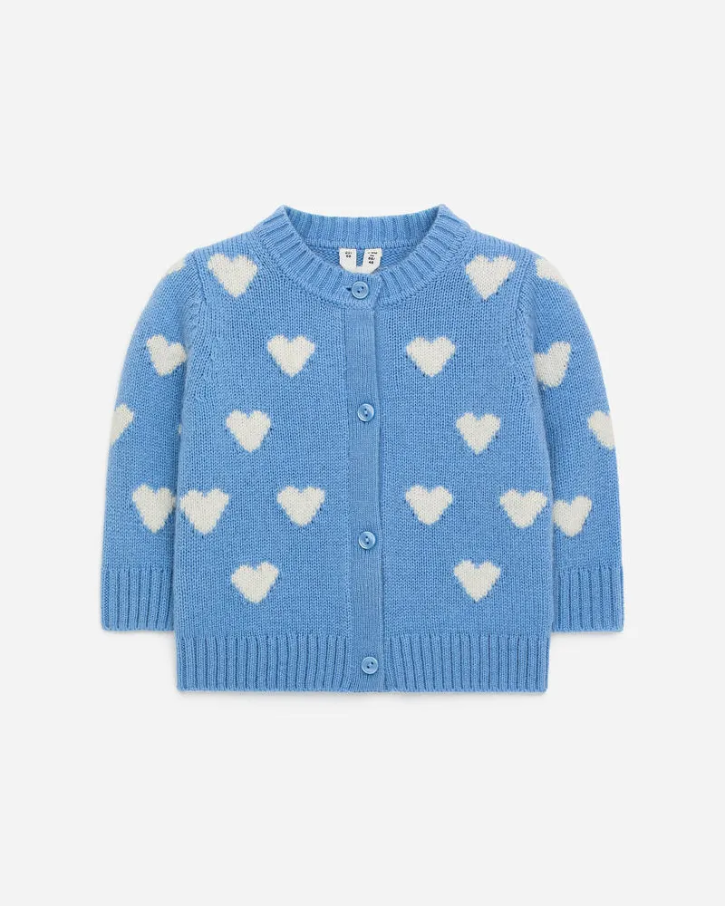 Arket Strickjacke Aus Baumwolle -Blau Blau