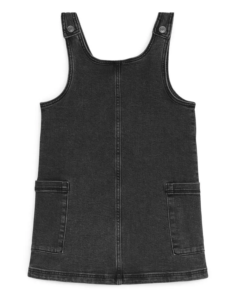 Arket Latzkleid -Schwarz Schwarz