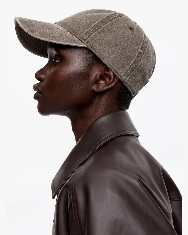 Arket Cap Aus Gewaschener Baumwolle -Braun Braun