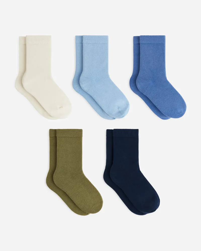 Arket Baumwollsocken 5er-Pack -Blau Blau