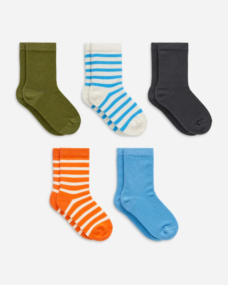 Arket Baumwollsocken 5er-Pack -Blau Blau