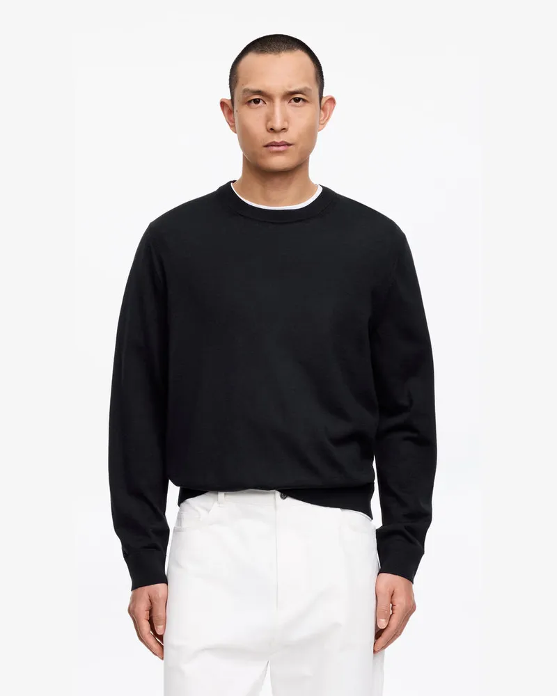 Arket Feinstrickpullover Aus Merinowolle -Blau Blau