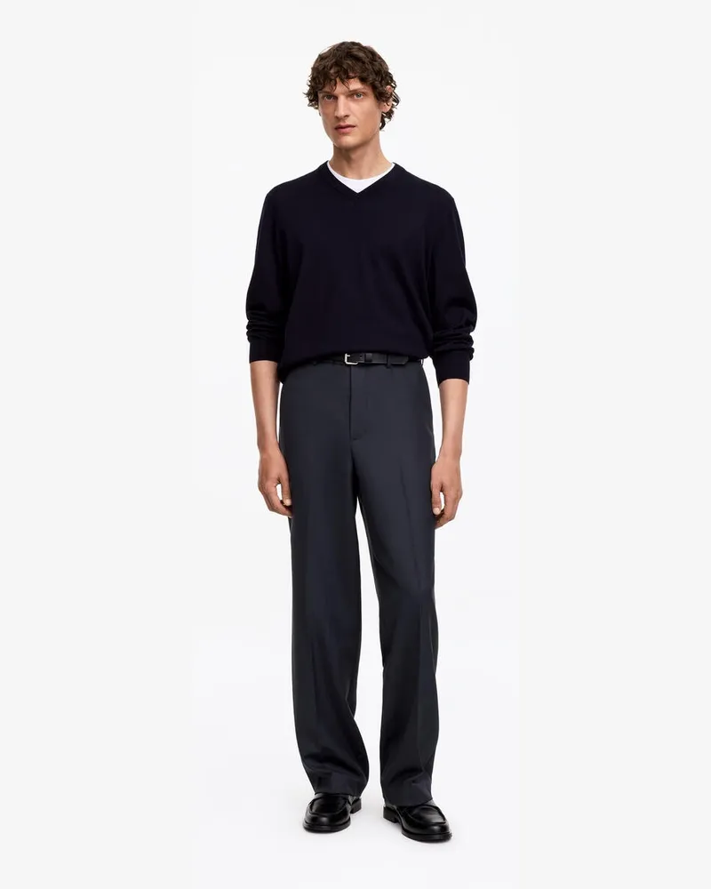 Arket Lockere Wollhose -Blau Blau