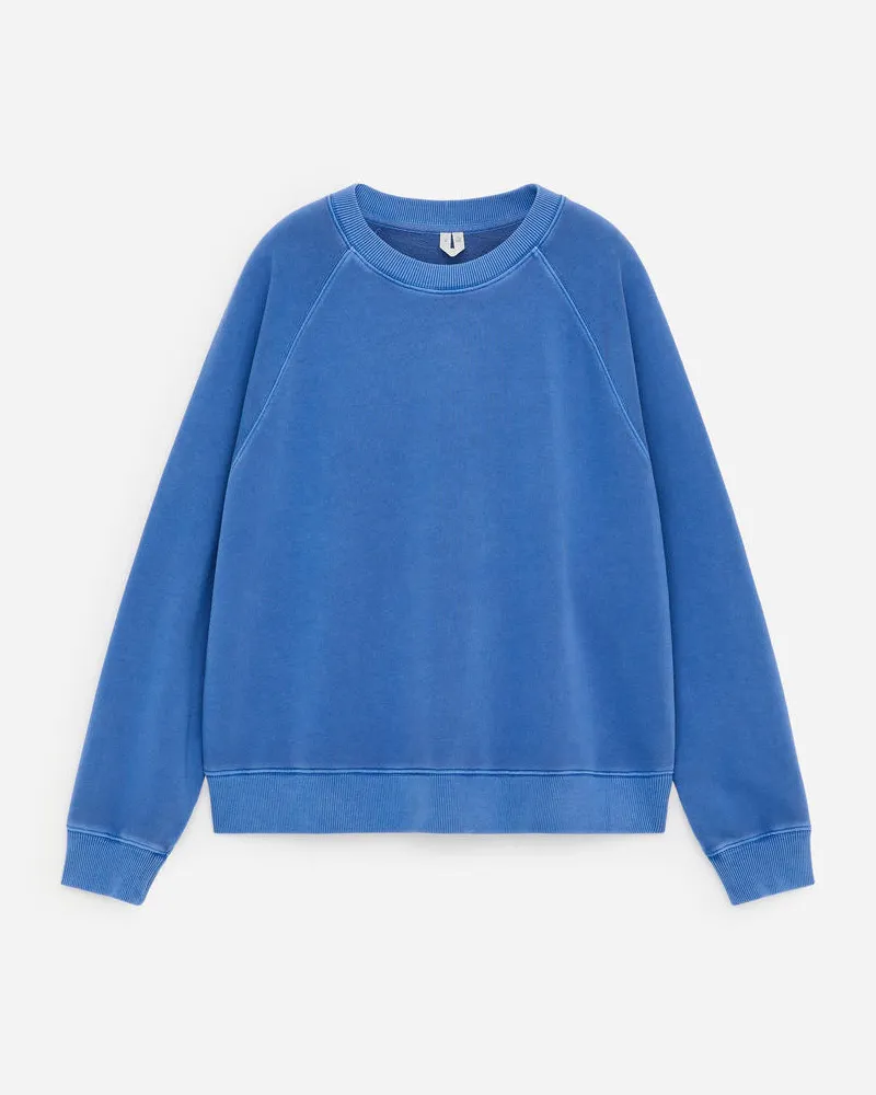 Arket Frottee-Sweatshirt -Blau Blau