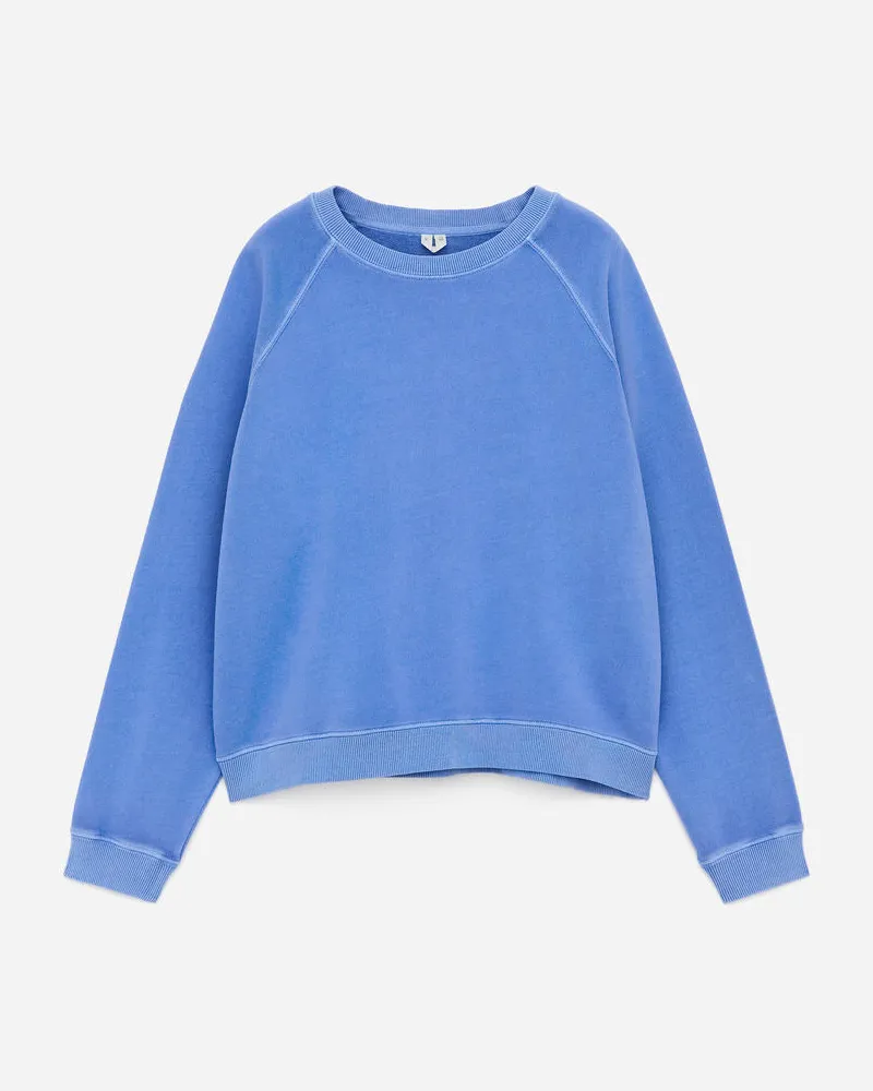 Arket Frottee-Sweatshirt - Blau Blau