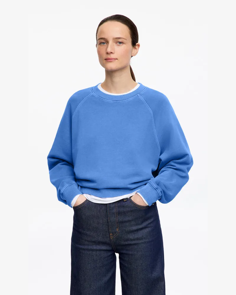 Arket Frottee-Sweatshirt -Blau Blau