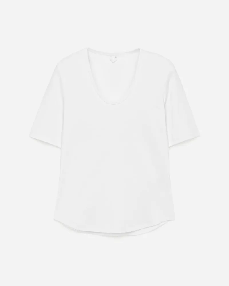 Arket Geripptes T-Shirt - Weiß Weiß